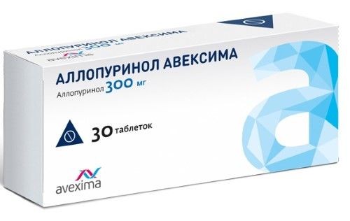 АЛЛОПУРИНОЛ АВЕКСИМА ТАБЛЕТКИ 300 МГ   №30