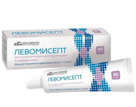 ЛЕВОМИСЕПТ МАЗЬ ДЛЯ НАРУЖНОГО ПРИМЕНЕНИЯ 40 МГ/Г+7,5 МГ/Г 40 Г №1
