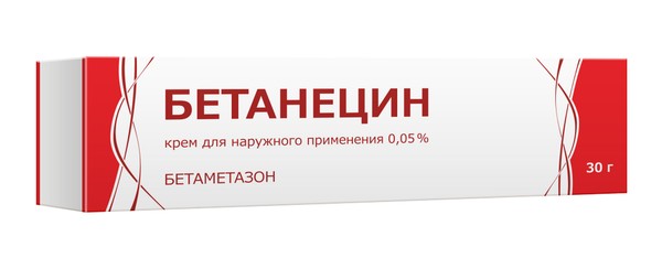 БЕТАНЕЦИН КРЕМ ДЛЯ НАРУЖНОГО ПРИМЕНЕНИЯ 0,05% 30 Г №1