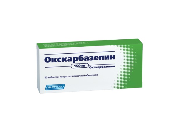 ОКСКАРБАЗЕПИН ТАБЛЕТКИ ПОКРЫТЫЕ ПЛЕНОЧНОЙ ОБОЛОЧКОЙ 150 МГ   №50
