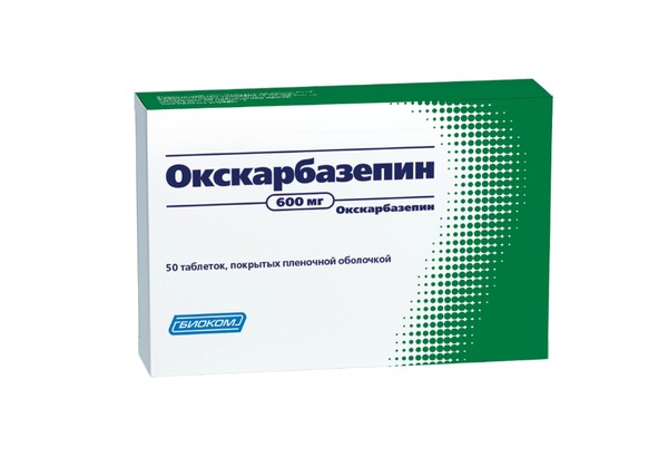 ОКСКАРБАЗЕПИН ТАБЛЕТКИ ПОКРЫТЫЕ ПЛЕНОЧНОЙ ОБОЛОЧКОЙ 600 МГ   №50