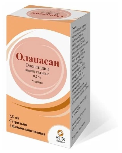 ОЛАПАСАН КАПЛИ ГЛАЗНЫЕ 0,2% 2,5 МЛ №1