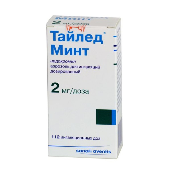 ТАЙЛЕД МИНТ АЭРОЗОЛЬ ДЛЯ ИНГАЛЯЦИЙ ДОЗИРОВАННЫЙ 2 МГ/ДОЗА   112 ДОЗ №1