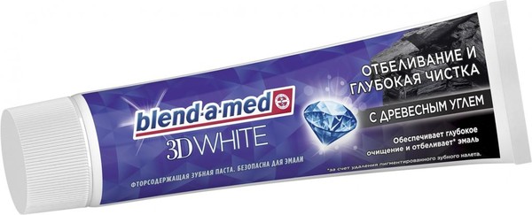 BLEND-A-MED 3D WHITE З/ПАСТА ОТБЕЛИВАНИЕ/ГЛУБОКАЯ ЧИСТКА С ДРЕВЕСНЫМ УГЛЕМ ЗУБНАЯ ПАСТА ОТБЕЛИВАЮЩАЯ 100 МЛ №1