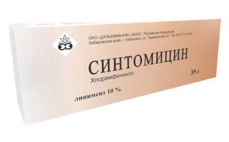 СИНТОМИЦИН ЛИНИМЕНТ 100 МГ/Г 35 Г №1