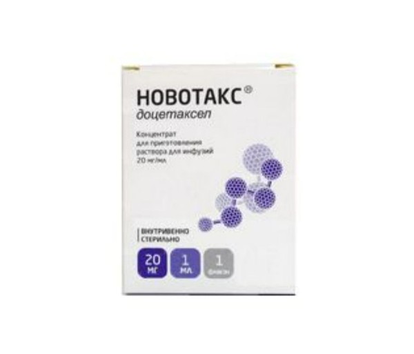 НОВОТАКС КОНЦЕНТРАТ ДЛЯ ПРИГОТОВЛЕНИЯ РАСТВОРА ДЛЯ ИНФУЗИЙ 20 МГ 1 МЛ №1