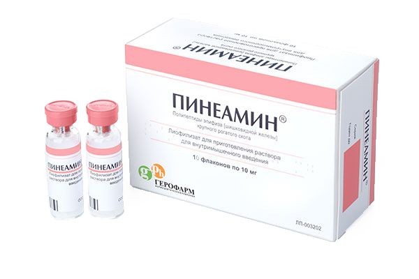 ПИНЕАМИН ЛИОФИЛИЗАТ ДЛЯ ПРИГОТОВЛЕНИЯ РАСТВОРА ДЛЯ ВНУТРИМЫШЕЧНОГО ВВЕДЕНИЯ 10 МГ   №10