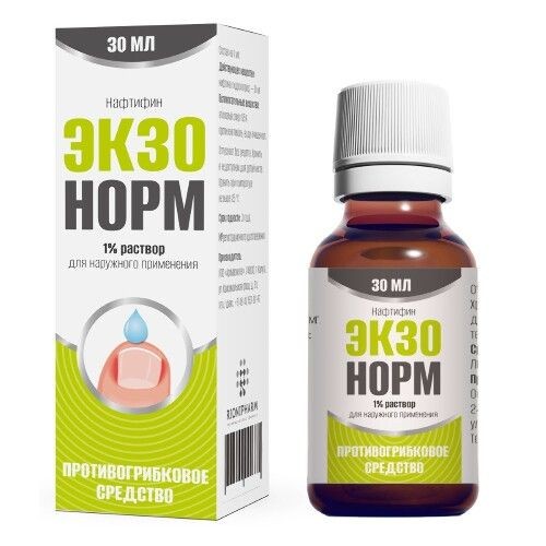 ЭКЗОНОРМ РАСТВОР ДЛЯ НАРУЖНОГО ПРИМЕНЕНИЯ 1% 30 МЛ №1