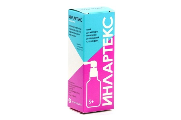 ИНЛАРТЕКС СПРЕЙ ДЛЯ МЕСТНОГО ПРИМЕНЕНИЯ ДОЗИРОВАННЫЙ 0,255 МГ/ДОЗА 30 МЛ 176 ДОЗ №1