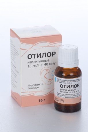 ОТИЛОР КАПЛИ УШНЫЕ 1%+4% 16 Г №1