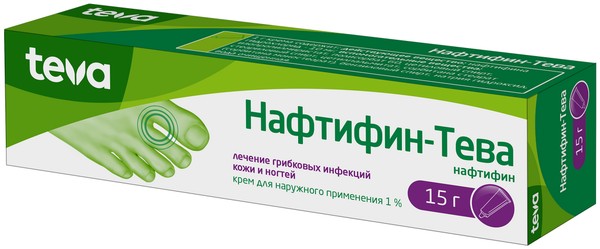 НАФТИФИН-ТЕВА КРЕМ ДЛЯ НАРУЖНОГО ПРИМЕНЕНИЯ 1% 15 Г №1