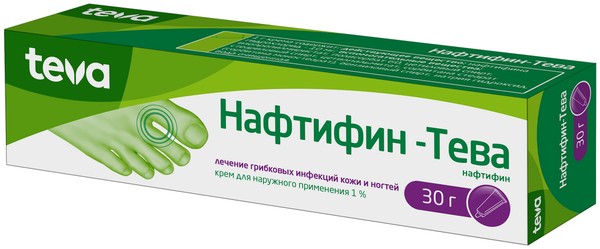 НАФТИФИН-ТЕВА КРЕМ ДЛЯ НАРУЖНОГО ПРИМЕНЕНИЯ 1% 30 Г №1