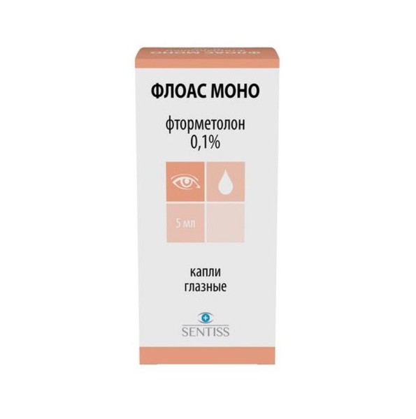 ФЛОАС МОНО КАПЛИ ГЛАЗНЫЕ 0,1% 5 МЛ №1
