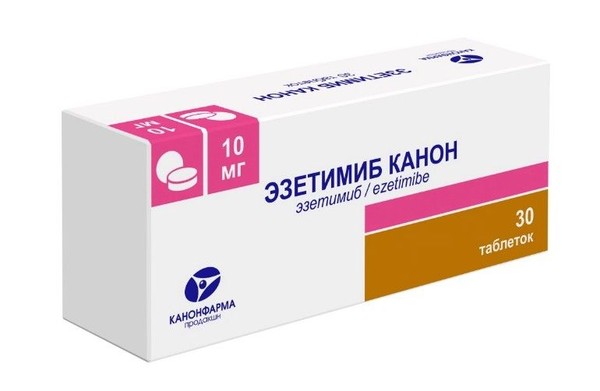 ЭЗЕТИМИБ КАНОН ТАБЛЕТКИ 10 МГ   №30