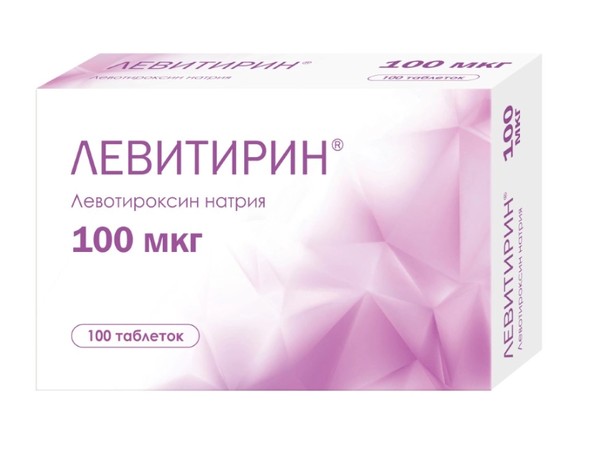 ЛЕВИТИРИН ТАБЛЕТКИ 100 МКГ   №100