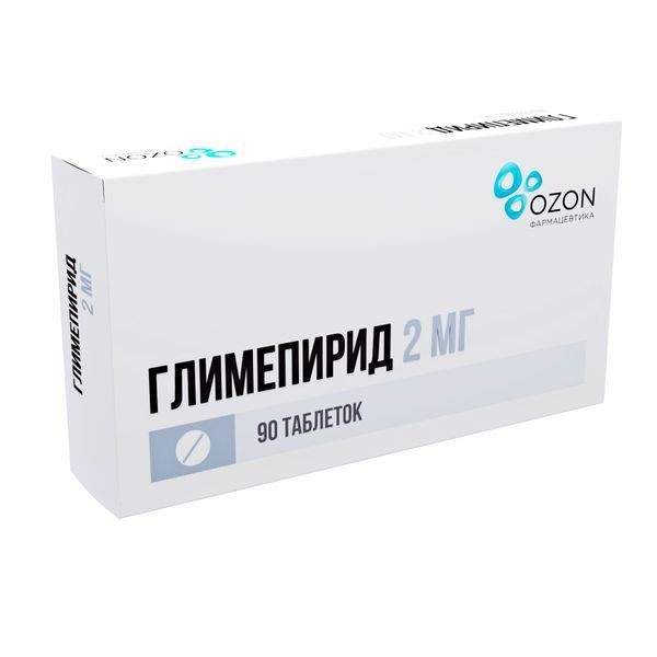 ГЛИМЕПИРИД ТАБЛЕТКИ 2 МГ №90