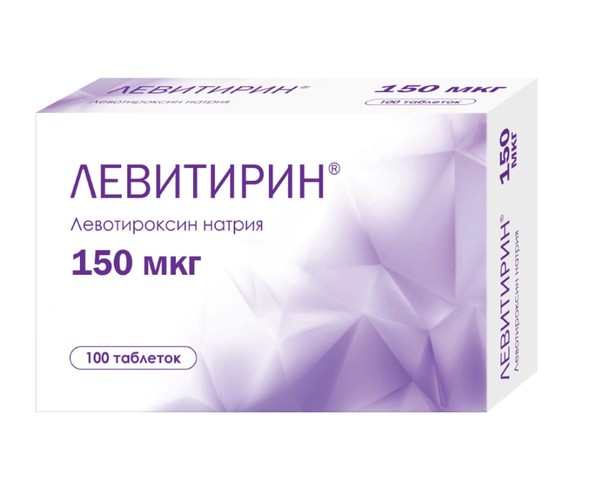 ЛЕВИТИРИН ТАБЛЕТКИ 150 МКГ   №100