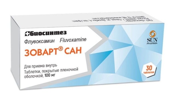ЗОВАРТ САН ТАБЛЕТКИ ПОКРЫТЫЕ ПЛЕНОЧНОЙ ОБОЛОЧКОЙ 100 МГ   №30