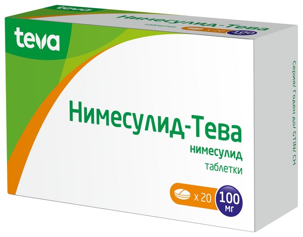 НИМЕСУЛИД-ТЕВА ТАБЛЕТКИ 100 МГ   №20