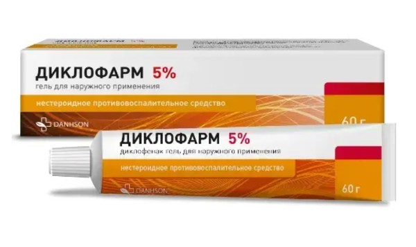 ДИКЛОФАРМ ГЕЛЬ ДЛЯ НАРУЖНОГО ПРИМЕНЕНИЯ 5% 60 Г №1