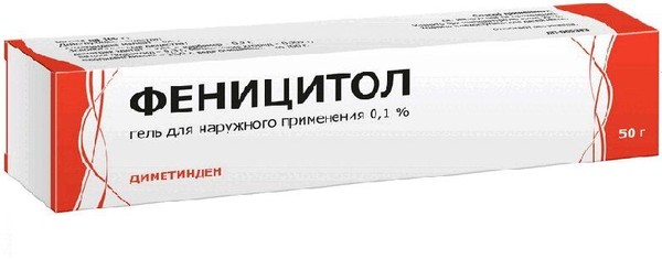 ФЕНИЦИТОЛ ГЕЛЬ ДЛЯ НАРУЖНОГО ПРИМЕНЕНИЯ 1 МГ/МЛ 50 Г №1