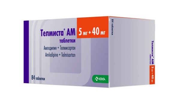ТЕЛМИСТА АМ ТАБЛЕТКИ 5 МГ+40 МГ   №84