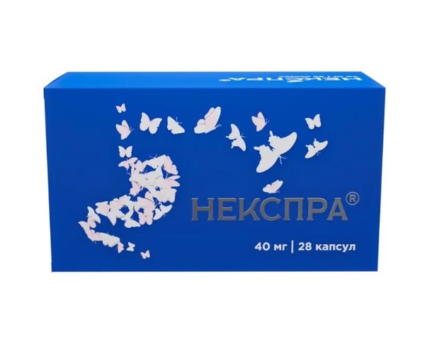 НЕКСПРА КАПСУЛЫ КИШЕЧНОРАСТВОРИМЫЕ 40 МГ   №28
