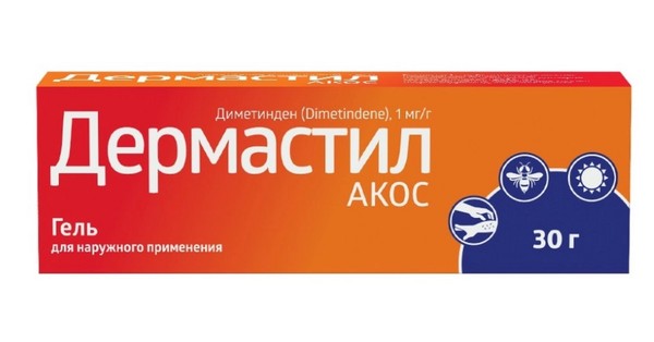 ДЕРМАСТИЛ АКОС ГЕЛЬ ДЛЯ НАРУЖНОГО ПРИМЕНЕНИЯ 1 МГ/Г 30 МГ №1