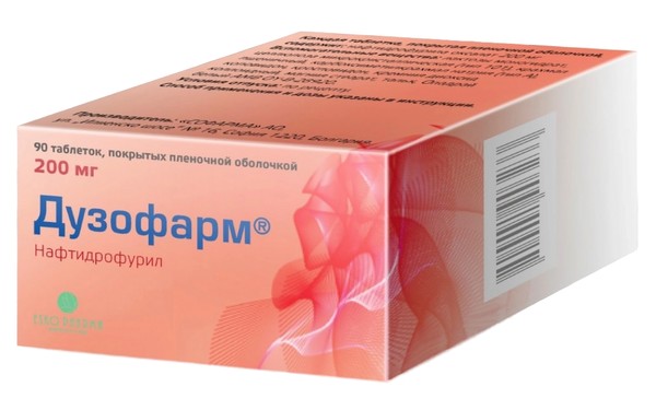 ДУЗОФАРМ ТАБЛЕТКИ ПОКРЫТЫЕ ПЛЕНОЧНОЙ ОБОЛОЧКОЙ 200 МГ №90