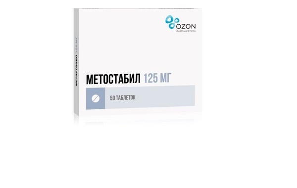 МЕТОСТАБИЛ ТАБЛЕТКИ ПОКРЫТЫЕ ПЛЕНОЧНОЙ ОБОЛОЧКОЙ 125 МГ   №50