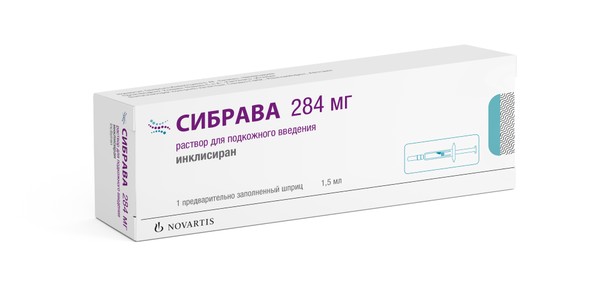 СИБРАВА РАСТВОР ДЛЯ ПОДКОЖНОГО ВВЕДЕНИЯ 284 МГ/1,5 МЛ 1,5 МЛ №1