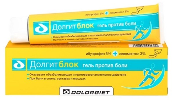 ДОЛГИТБЛОК ГЕЛЬ ДЛЯ НАРУЖНОГО ПРИМЕНЕНИЯ 5%+3% 150 Г №1