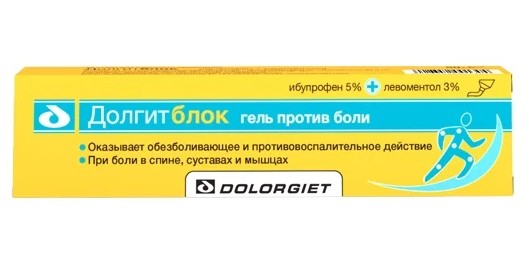ДОЛГИТБЛОК ГЕЛЬ ДЛЯ НАРУЖНОГО ПРИМЕНЕНИЯ 5%+3% 100 Г №1