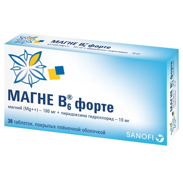 МАГНИЙ+В6 ФОРТЕ ТАБЛЕТКИ 1130 МГ №30