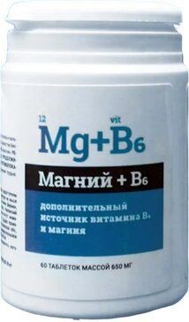 МАГНИЙ+В6 ТАБЛЕТКИ  650 МГ №60