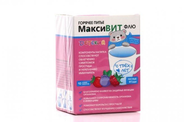 МАКСИВИТ НАПИТОК ДЕТСКИЙ С ВИТАМИНОМ СО ВКУСОМ ЛЕСНЫЕ ЯГОДЫ НАПИТОК    №10