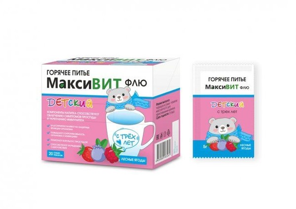 МАКСИВИТ НАПИТОК ДЕТСКИЙ С ВИТАМИНОМ СО ВКУСОМ ЛЕСНЫЕ ЯГОДЫ НАПИТОК    №20