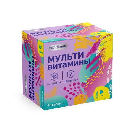 MULTIFORTE МУЛЬТИВИТАМИНЫ ДЛЯ ВЗРОСЛЫХ КАПСУЛЫ №60