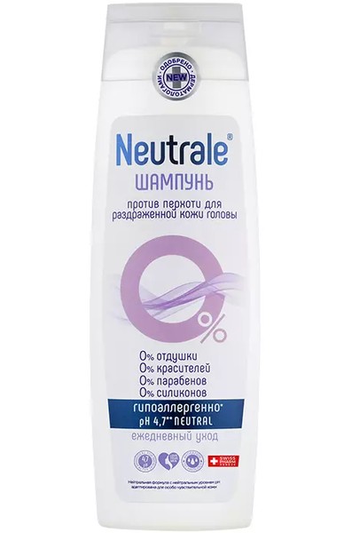 NEUTRALE ШАМПУНЬ П/ПЕРХОТИ Д/РАЗДРАЖ КОЖИ ГОЛОВЫ ШАМПУНЬ 400 МЛ №1