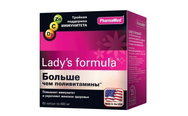 ЛЕДИС ФОРМУЛА "БОЛЬШЕ ЧЕМ ПОЛИВИТАМИНЫ" КАПСУЛЫ    №60