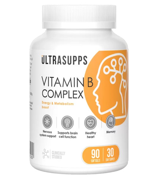 ULTRASUPPS ВИТАМИН B КОМПЛЕКС КАПСУЛЫ 430 МГ №90