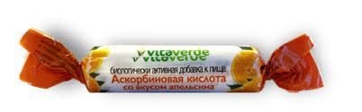 VITAVERDE АСКОРБИНКА С САХАРОМ ТАБЛЕТКИ ЖЕВАТЕЛЬНЫЕ [АПЕЛЬСИН]  2,7 Г №10
