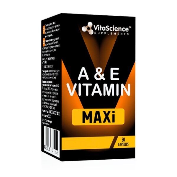 VITALIFE/VITASCIENCE АЕ ВИТАМИН МАКСИ 150/3 КАПСУЛЫ 150 МГ+3 МГ 700 МГ №30