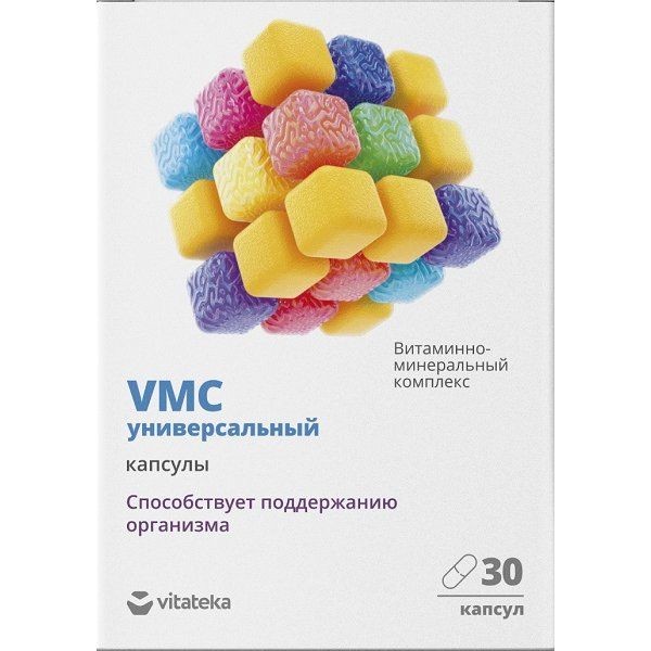 VITATEKA/ВИТАТЕКА ВИТАМИННО-МИНЕРАЛЬНЫЙ КОМПЛЕКС VMC УНИВЕРСАЛЬНЫЙ КАПСУЛЫ 0,764 Г №30