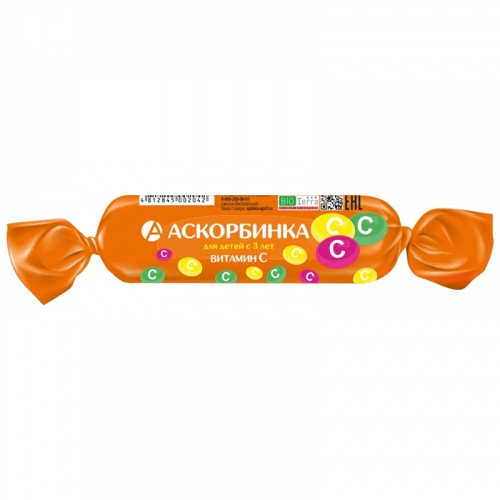 BIOTERRA АСКОРБИНОВАЯ КИСЛОТА ТАБЛЕТКИ ЖЕВАТЕЛЬНЫЕ  2,6 Г №10