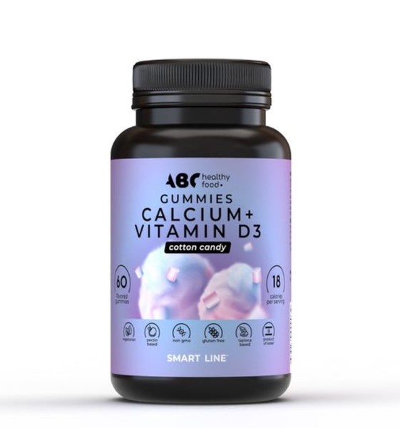 ABC HEALTHY FOOD КАЛЬЦИЙ+ВИТАМИН D3 ПАСТИЛКИ ЖЕВАТЕЛЬНЫЕ  3 Г №60