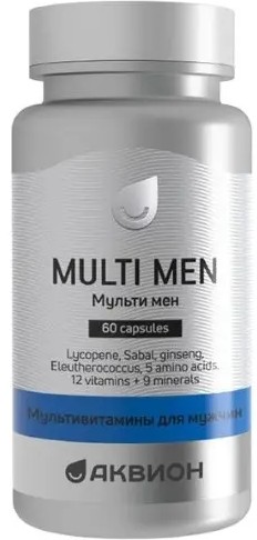 АКВИОН МУЛЬТИВИТАМИНЫ ДЛЯ МУЖЧИН КАПСУЛЫ  930 МГ №60