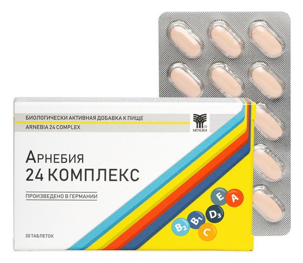 АРНЕБИЯ 24 КОМПЛЕКС ТАБЛЕТКИ  1450 МГ №30