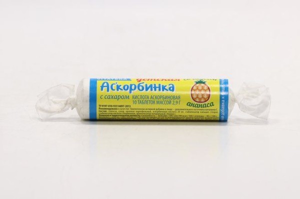 BIOTERRA АСКОРБИНОВАЯ КИСЛОТА ТАБЛЕТКИ ЖЕВАТЕЛЬНЫЕ [АНАНАС]    №10