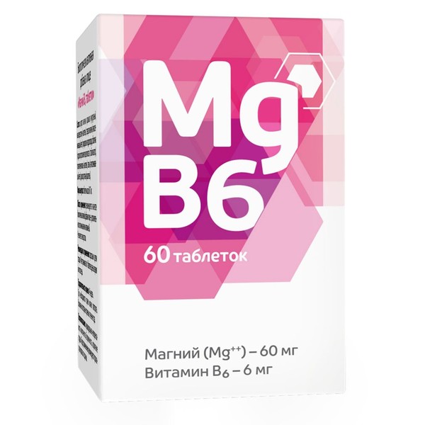 МАГНИЙ+В6 ТАБЛЕТКИ    №60